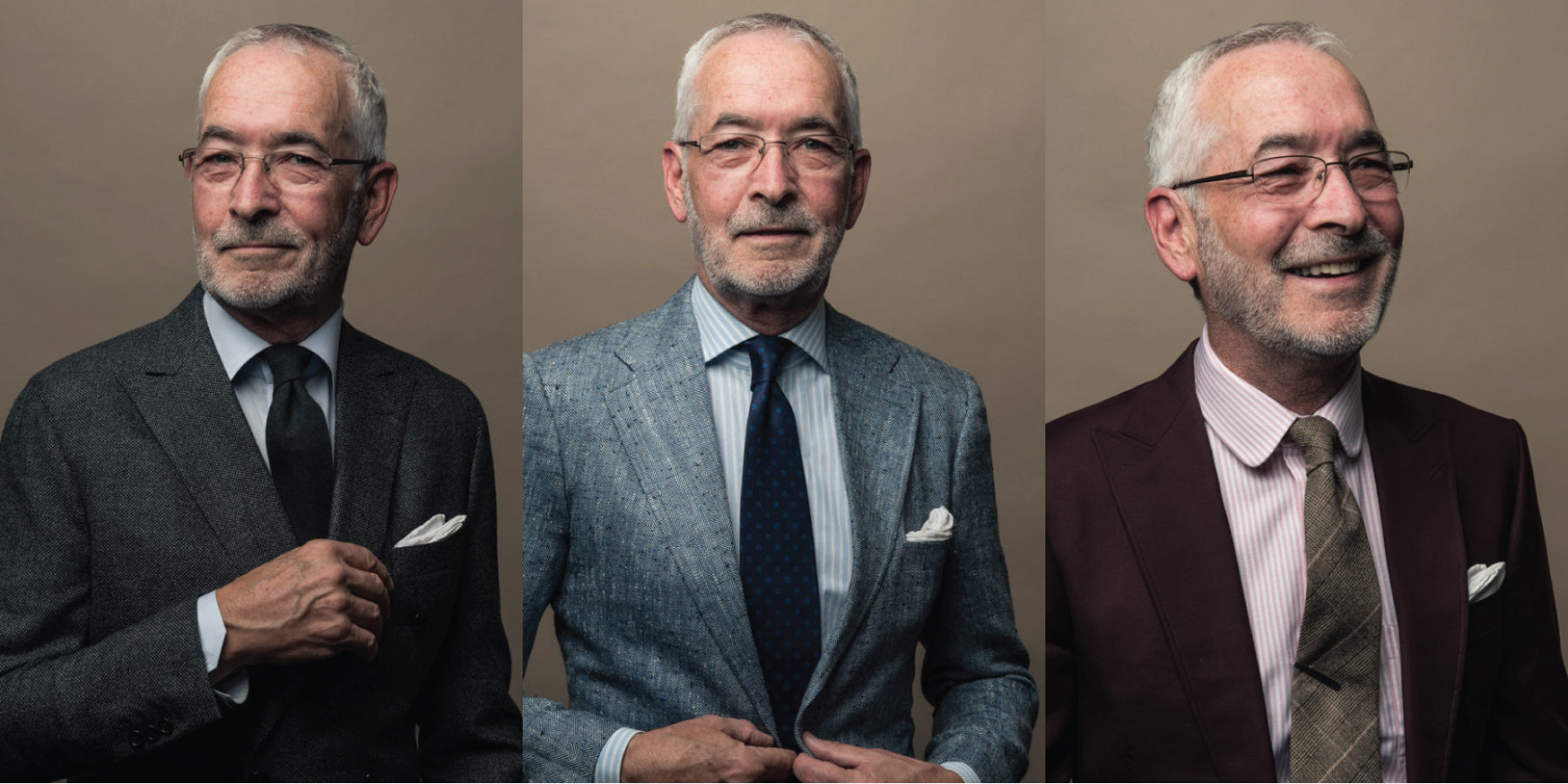 THE BEST COLORS FOR GENTLEMEN WITH GRAY HAIR