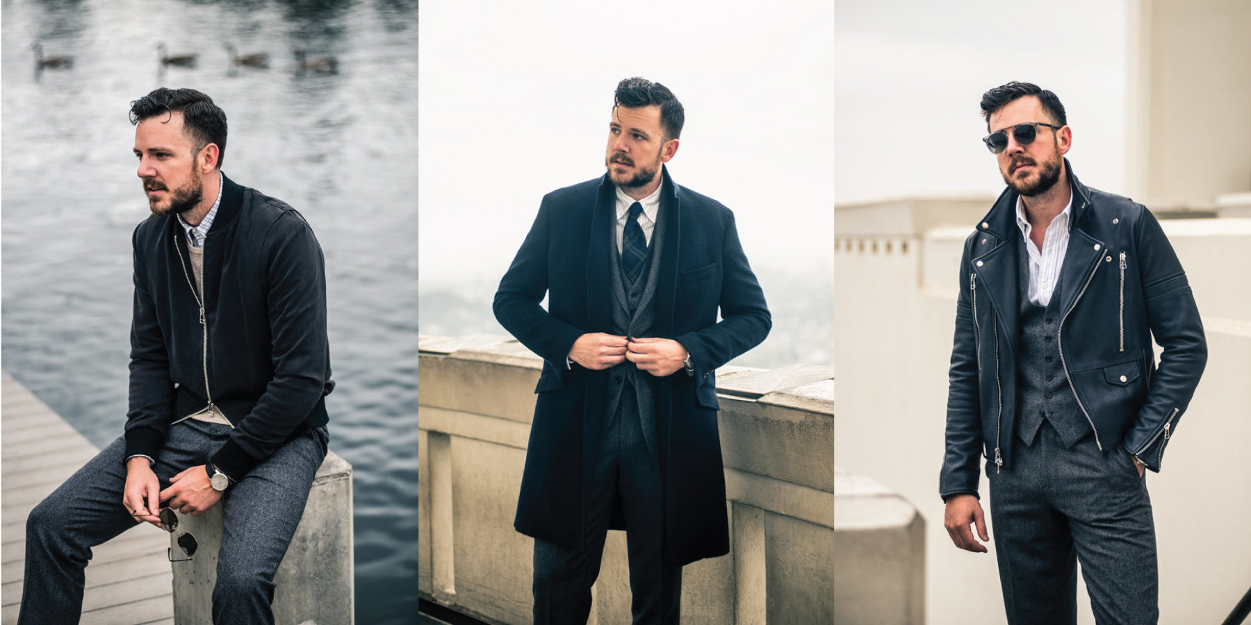 1 Piece/3 Ways: Charcoal Tweed Suit