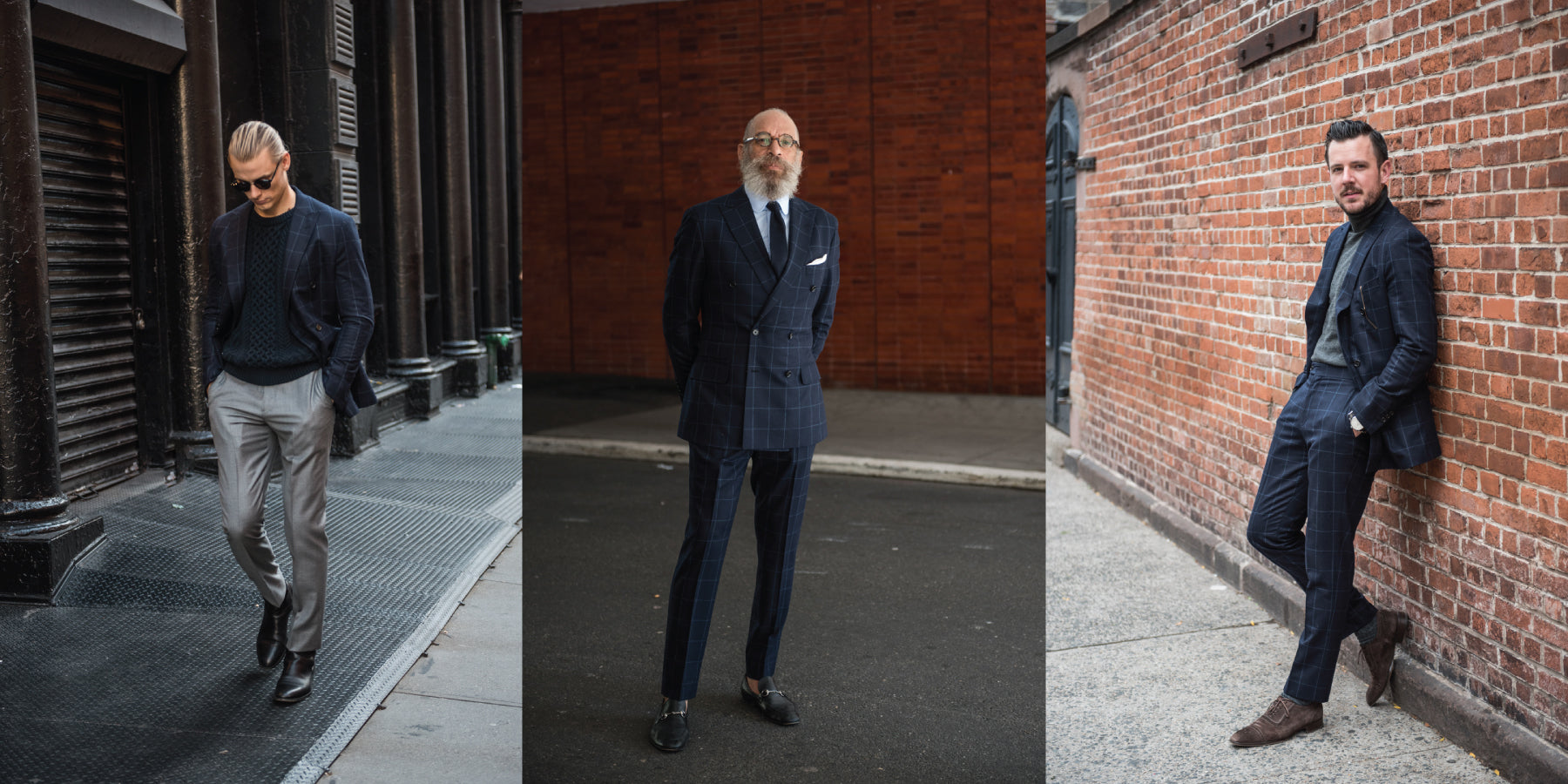 1 Piece/3 Ways: Windowpane Flannel Suit