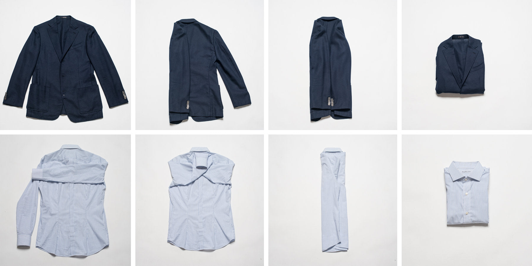 HOW TO FOLD A SUIT & SHIRT IN A SUITCASE