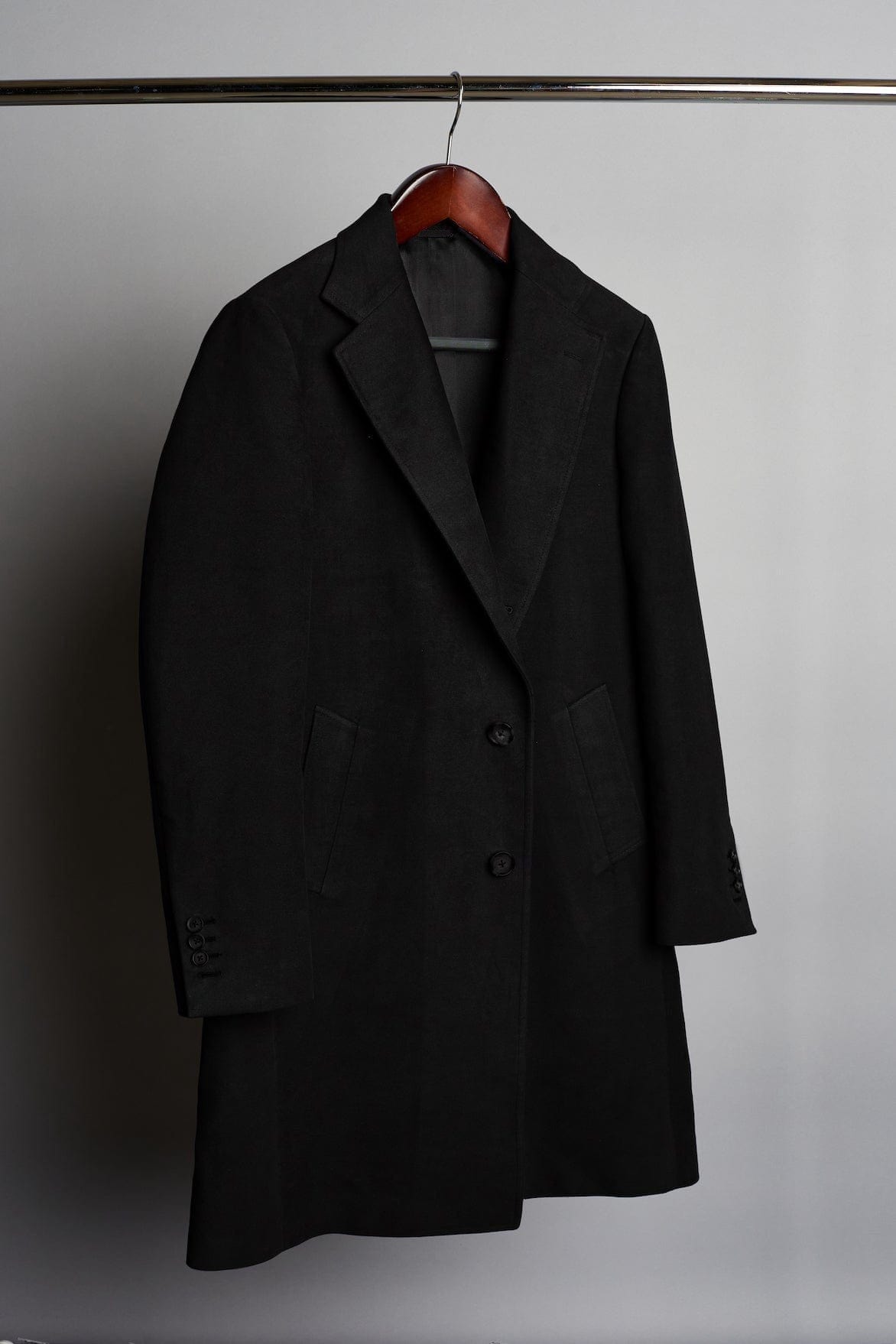 Articles of Style | Custom moleskin topcoat | Soft texture