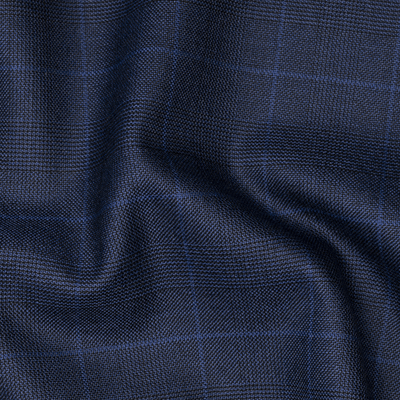 Private Product for Daniel F. - Suit in Fabric #55516 Super 150s blue Glenplaid