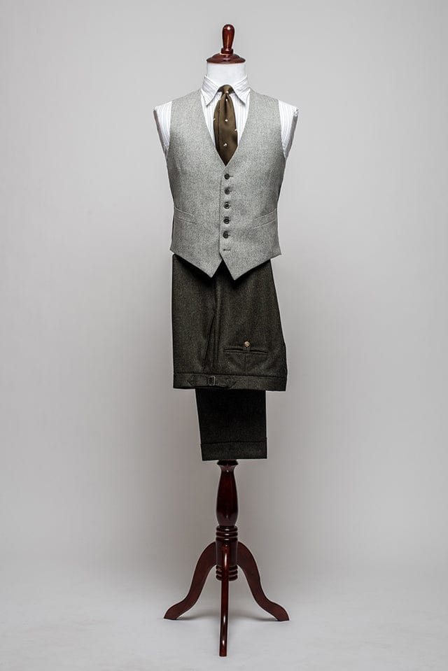 Articles of Style Best Mens Custom Vest Waistcoat Flannel Wool