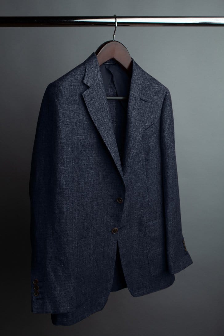 encens 21aw wool linen jacket (set up) | chidori.co
