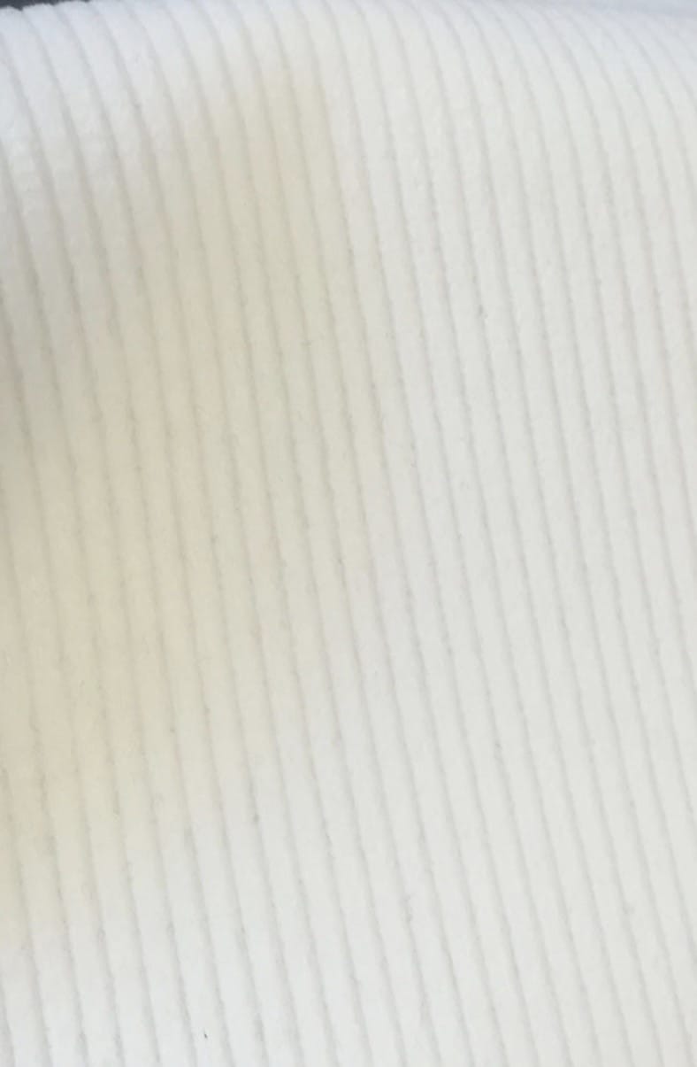 Private Product for Cary T. - Coat in Fabric #6605 Huddersfield Wide Wale Heavy Corduroy in White