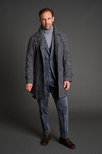Color: Charcoal Herringbone