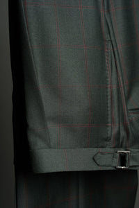 Color: Deep Olive Windowpane
