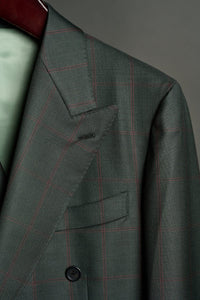 Color: Deep Olive Windowpane