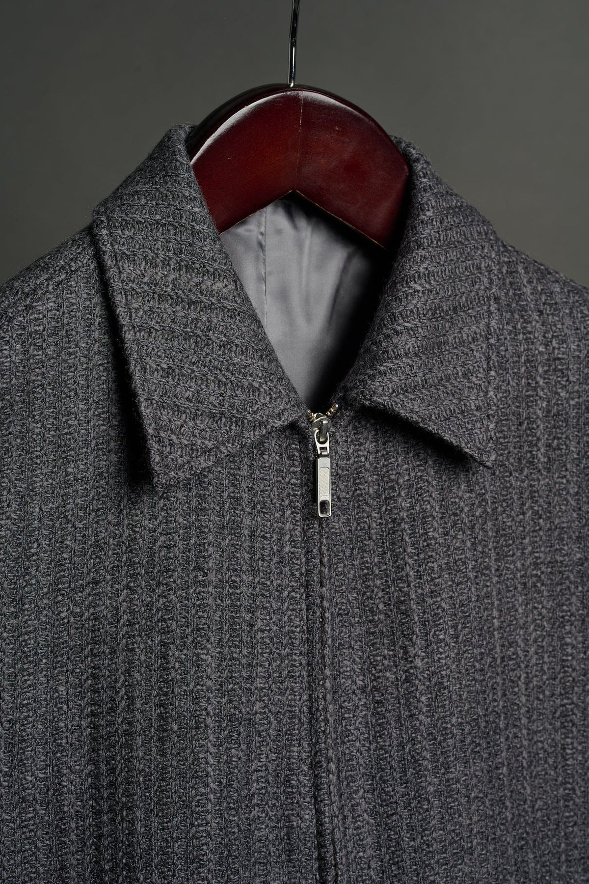 Cable Knit Luxury Wool Bomber