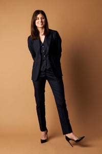 Color: Navy Pinstripe