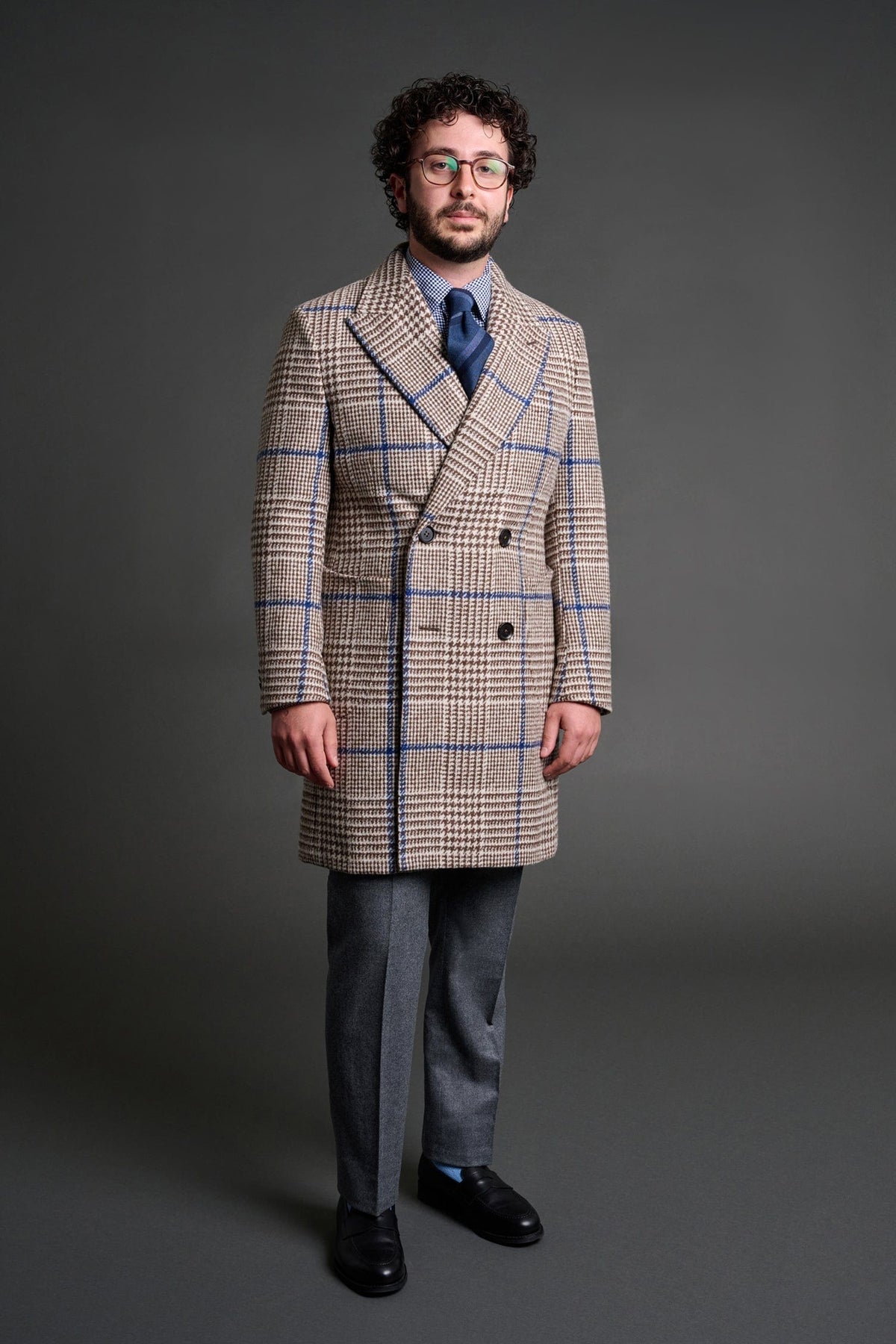Bouclé Glenplaid Coat