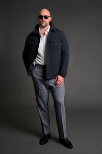 Color: Navy Houndstooth