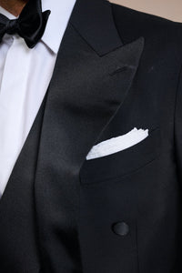 White Linen Pocket Square