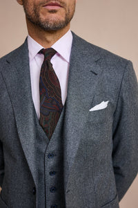 White Linen Pocket Square