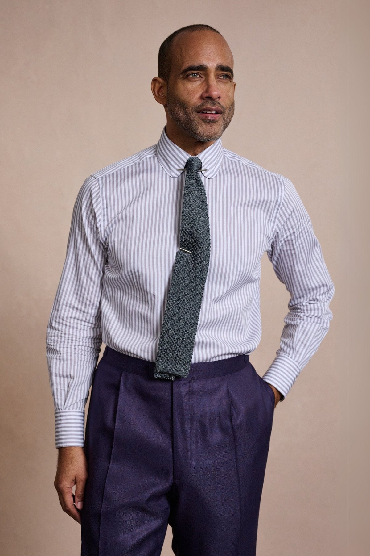Custom shirt made from Bengal stripe fabric ?Classic Style with Timeless Stripes Bespoke / Taupe - Articles of Style by Dan Trepanier Custom shirt made from Bengal stripe fabric ?Classic Style with Timeless Stripes Bespoke / Taupe - Articles of Style by Dan Trepanier