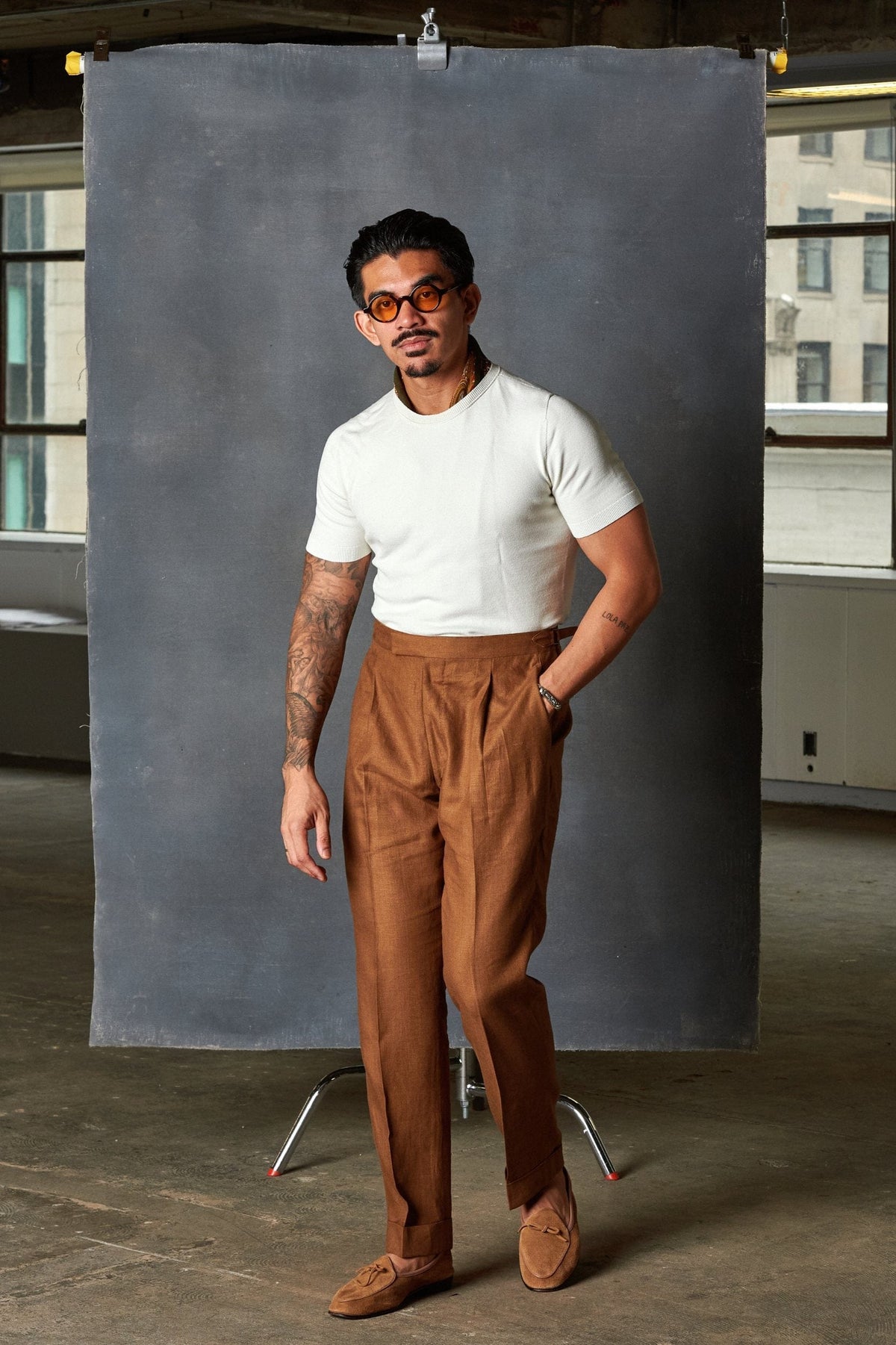 Custom linen trouser | Lightweight and cool, perfect for summer wear Bespoke / Cigar Custom linen trouser | Lightweight and cool, perfect for summer wear Bespoke / Cigar