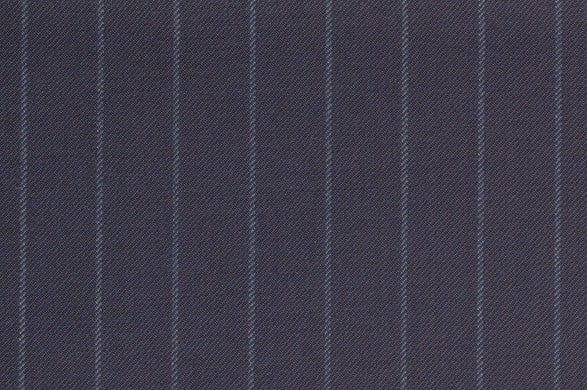 Private Product - Suit in Fabric - Dormeuil Amadeus Navy Stripe 100% Wool (Ref-301629)