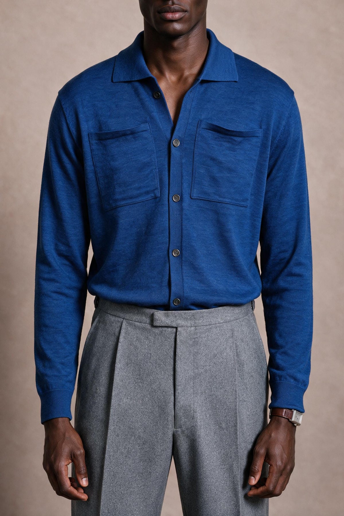 Casey Merino Wool Knit Shirt