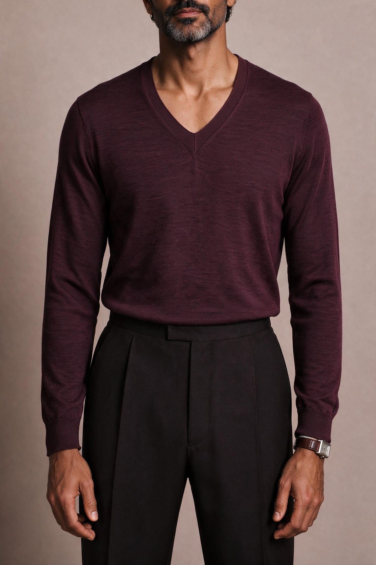 Totman Merino Wool V-Neck Sweater