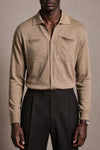 Casey Superfine Merino Wool Knit Shirt