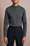 Pierce Merino Wool Mock Neck Sweater