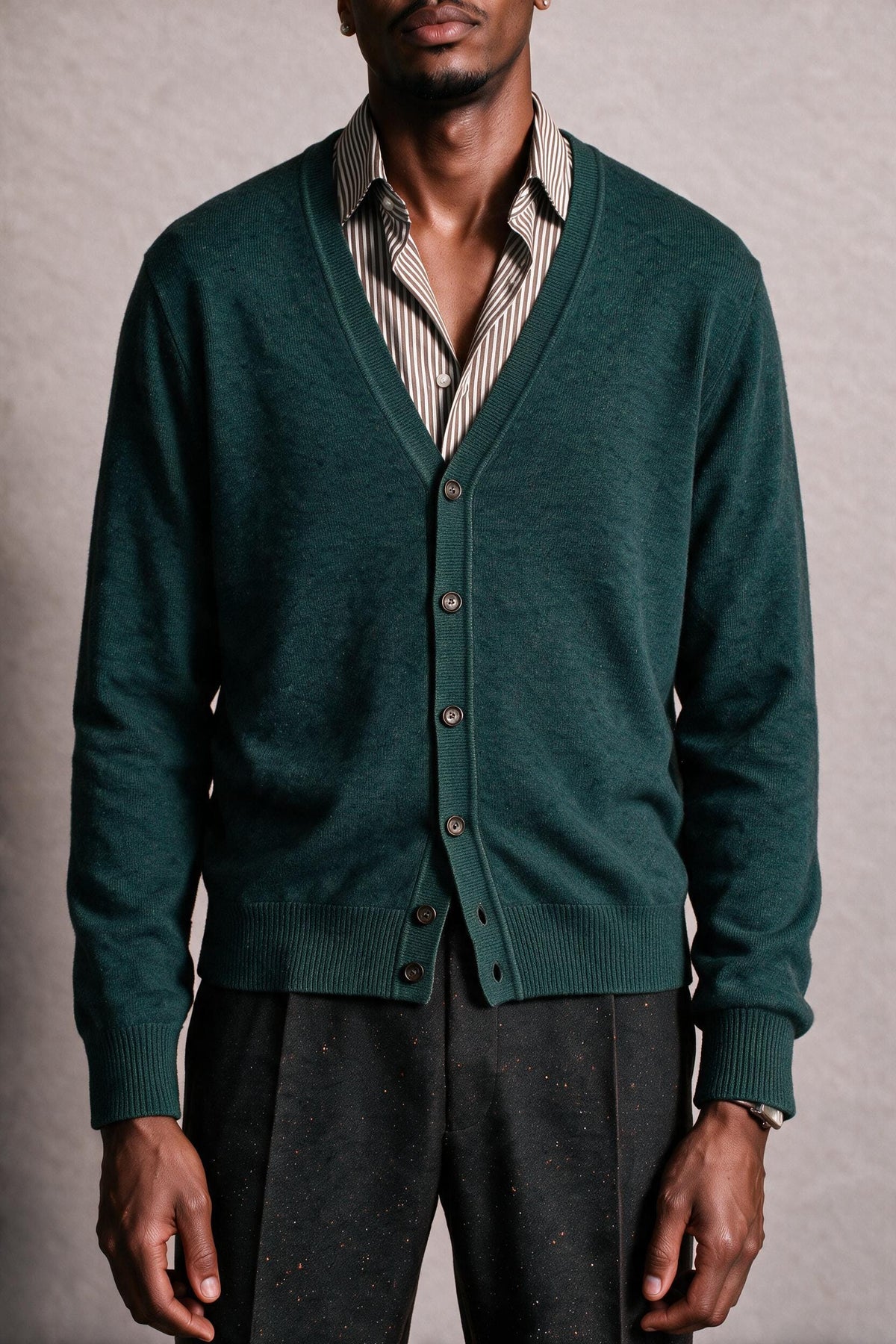 Made-to-Measure Wool & Cashmere Cardigan
