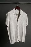 Made-to-Measure Cotton & Silk Button-Front Polo