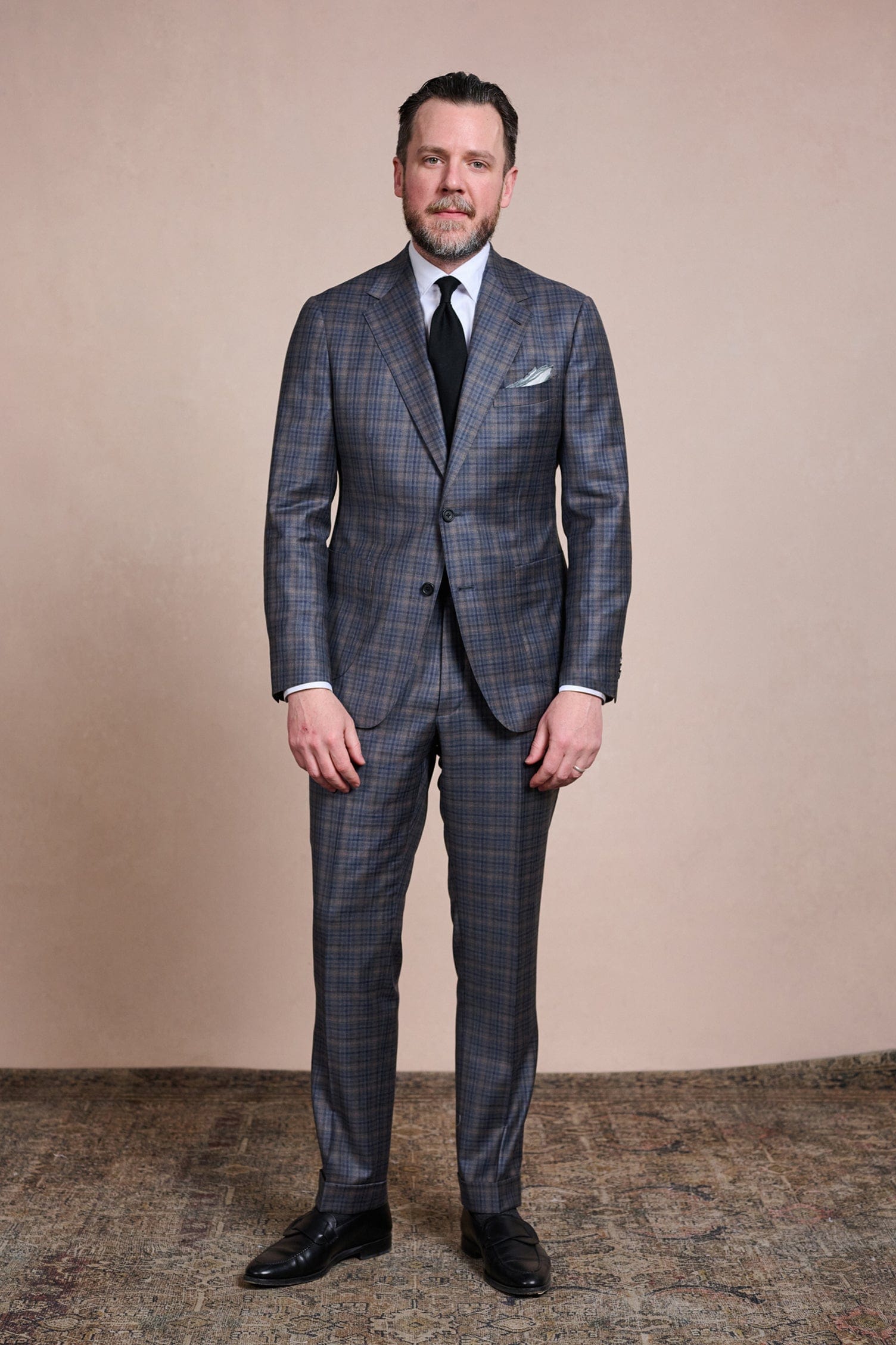 Articles of Style | Custom 4-Season Super 130s Guncheck Suit | Articles ...