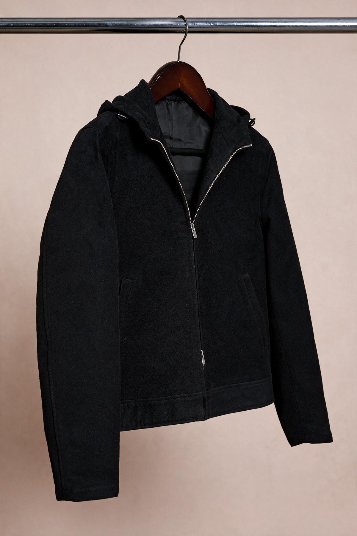 Moleskin Hooded Bomber
