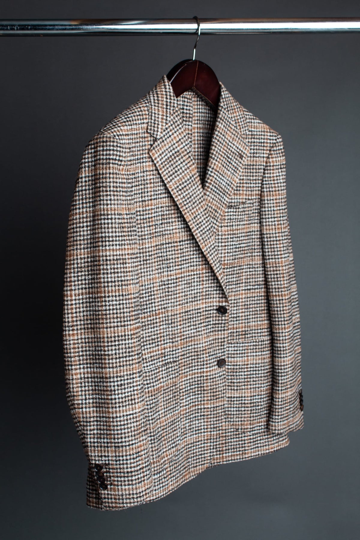 Alpaca Blend Guncheck Jacket
