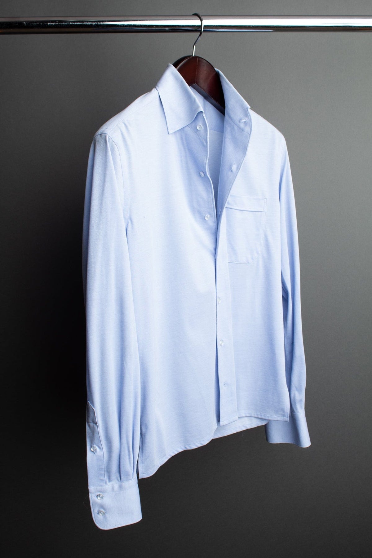 Custom shirt made from waffle knit jersey ?Relaxed Style, Soft Texture for Everyday Comfort Blue - Articles of Style by Dan Trepanier Custom shirt made from waffle knit jersey ?Relaxed Style, Soft Texture for Everyday Comfort Blue - Articles of Style by Dan Trepanier