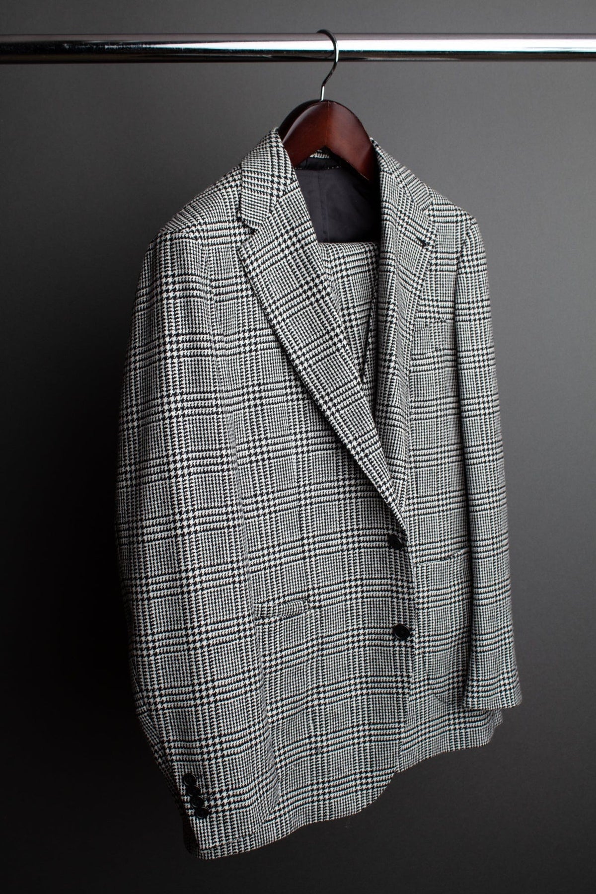 Wool & Cashmere Glenplaid Suit