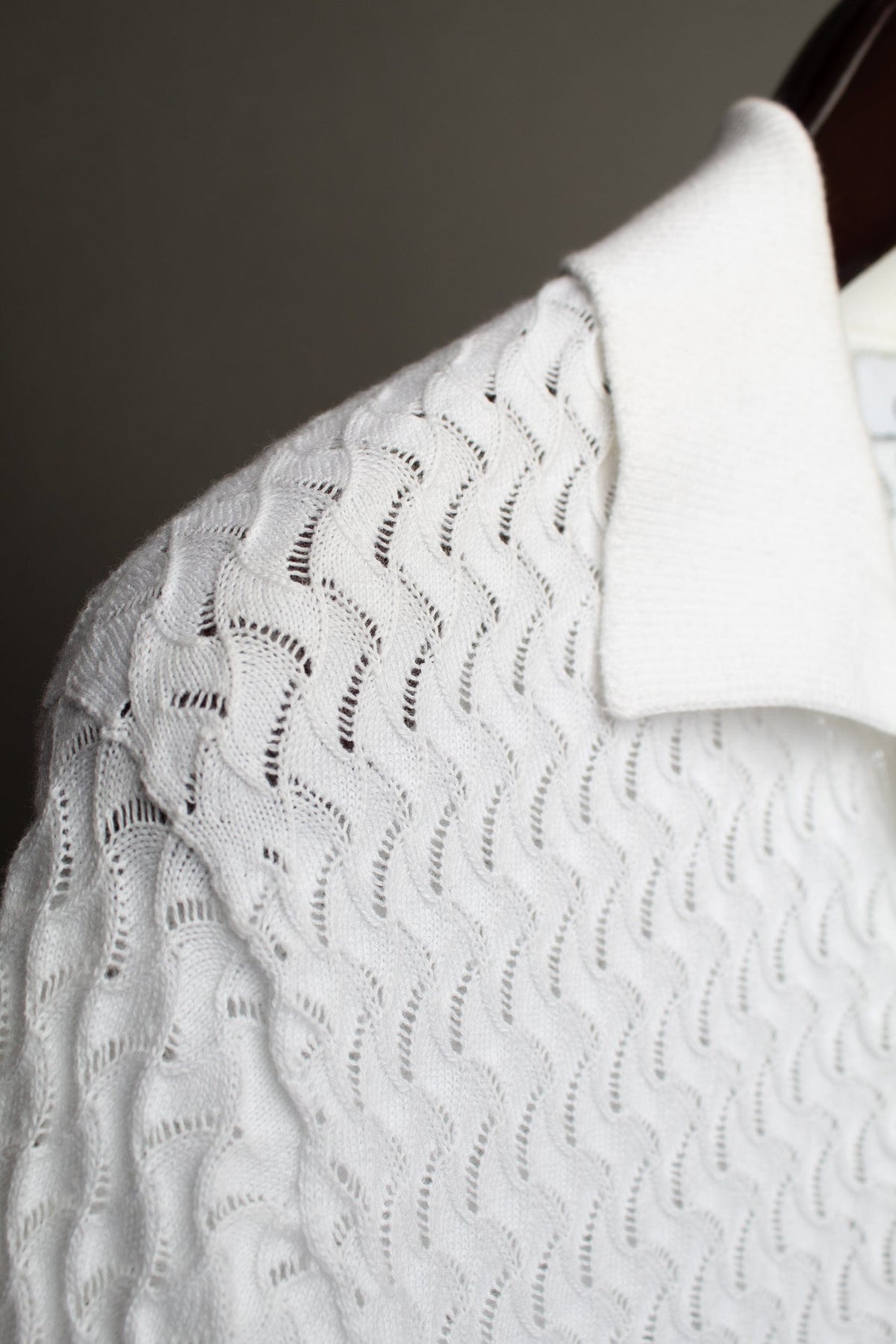 Ricardo Textured Button-Front Cotton Polo