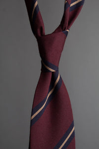 Color: Burgundy Navy Gold Wool
