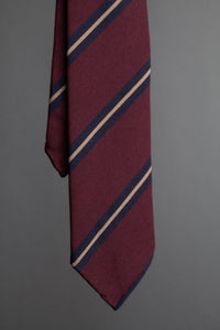 Color: Burgundy Navy Gold Wool