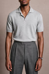 Rocky V-Neck Cotton Polo
