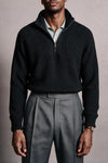 Jerry Merino Wool Chunky Knit Quarter Zip