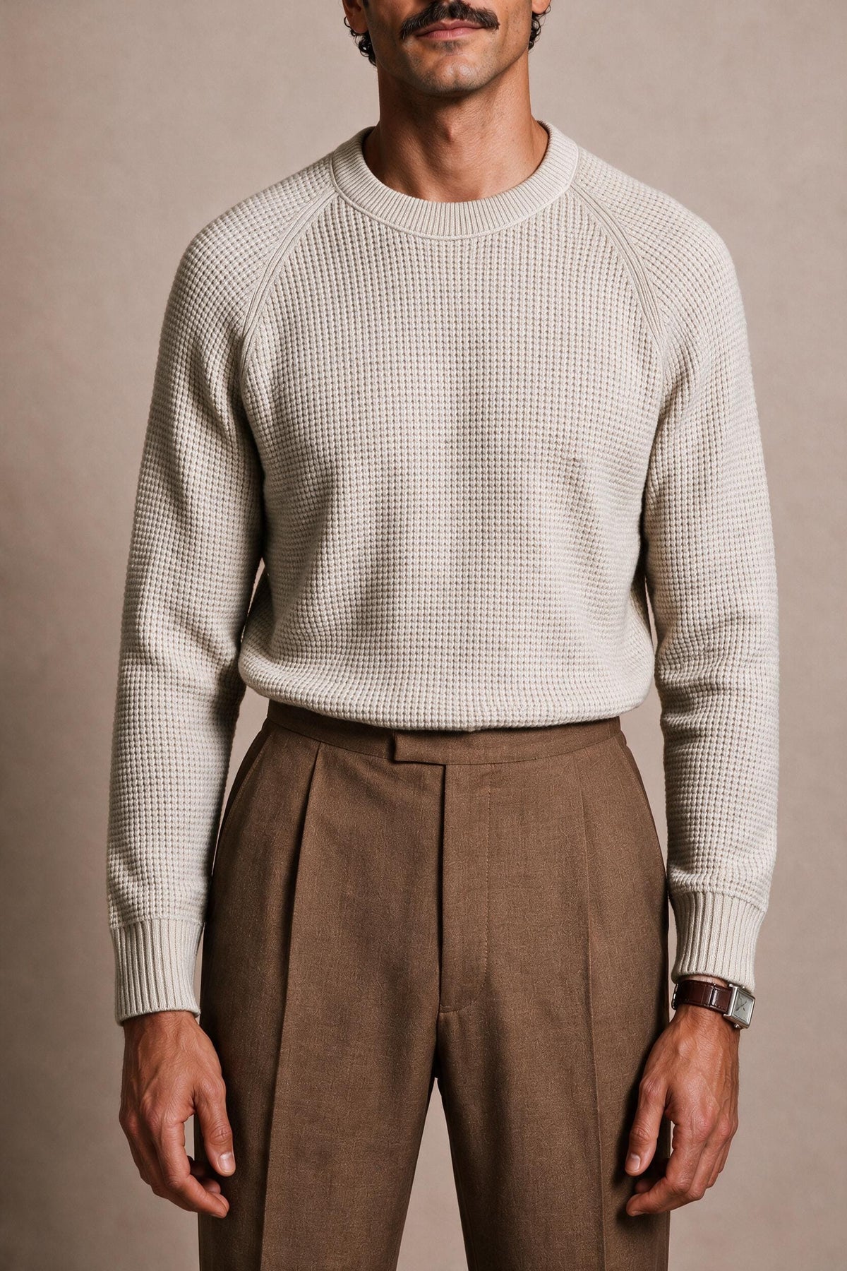 Martin Merino Wool Popcorn Knit Crewneck