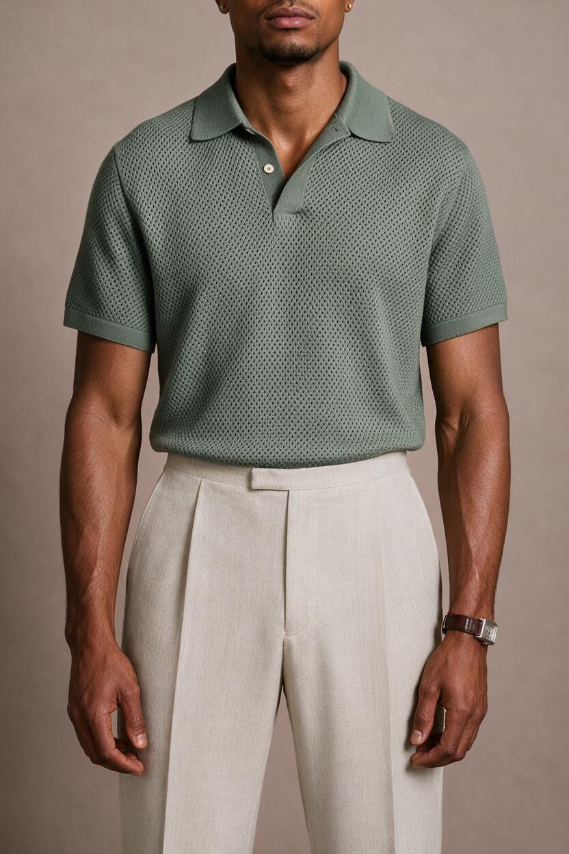 Hamilton Elevated Performance Mesh Polo Shirt