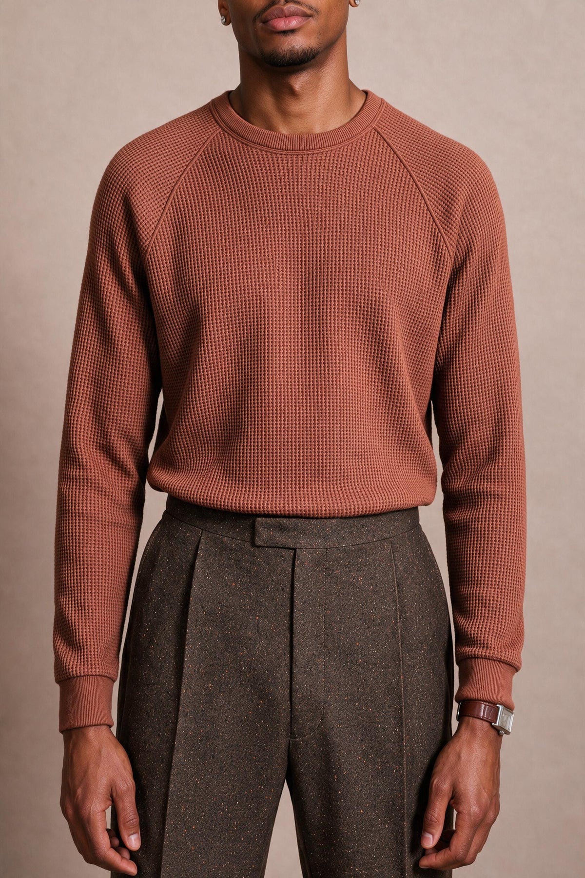 Cooper Popcorn Raglan Performance Crewneck