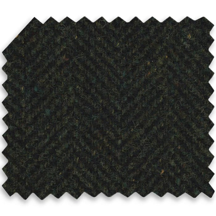 Private Product (Limited Edition Fabric) - Jacket in Fabric #TRE4027 - Lightweight Textured Herringbone in Forest - 72%Wool 15%Nylon 10%Silk 3%Cashmere