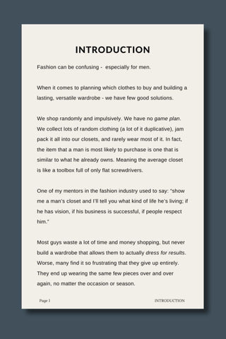 HOW TO BUY MENSWEAR e-book by Dan Trepanier