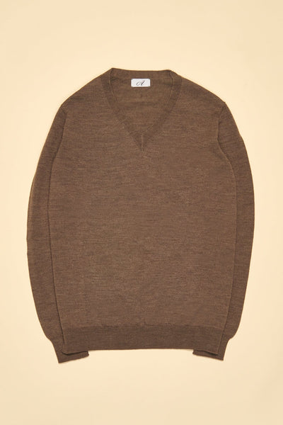 Articles of Style | Totman V-Neck Sweater in Walnut