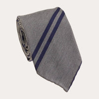 Color: Grey and Navy Wool/Cotton