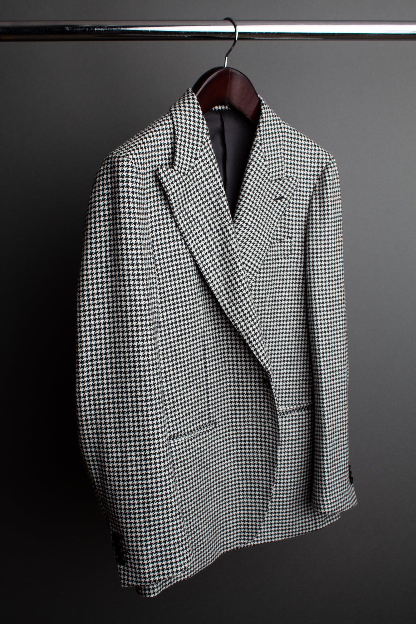 Articles of Style Custom houndstooth jacket in wool cashmere