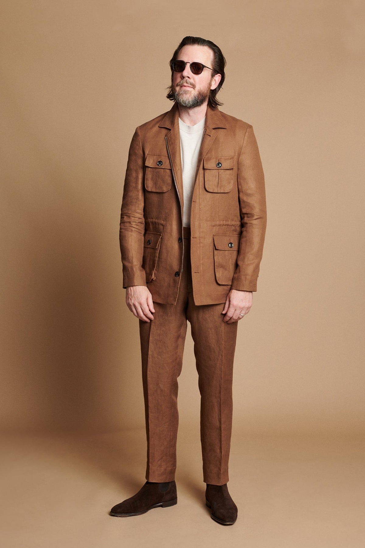 Custom Irish linen field jacket | Breathable fabric for refined outdoor Style Bespoke / Cigar - Articles of Style by Dan Trepanier Custom Irish linen field jacket | Breathable fabric for refined outdoor Style Bespoke / Cigar - Articles of Style by Dan Trepanier