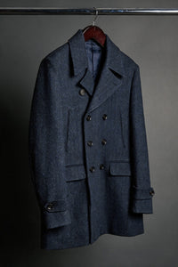 Color: Navy Herringbone