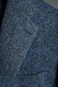 Color: Navy Herringbone