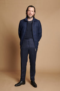 Color: Navy Glenplaid