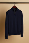 Made-to-Measure Wool 1/4 Zip Sweater